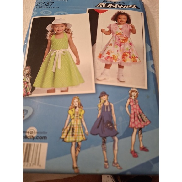 Simplicity Dresses & Skirts - Simplicity Runway#2237Girls Variety SunDresses,Hat Bolero Sz 4-8 Apparel Sewing